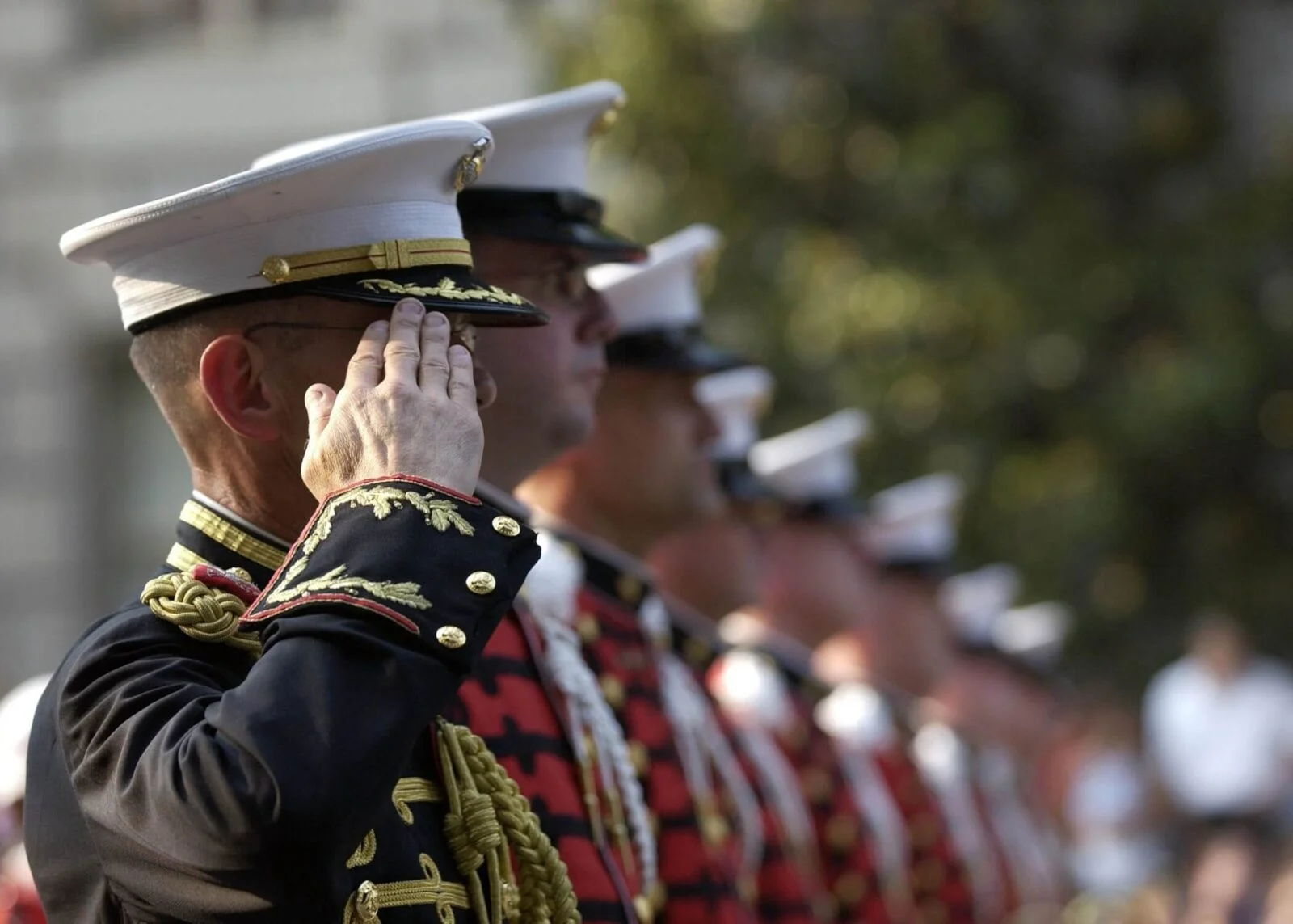 Soliders Saluting