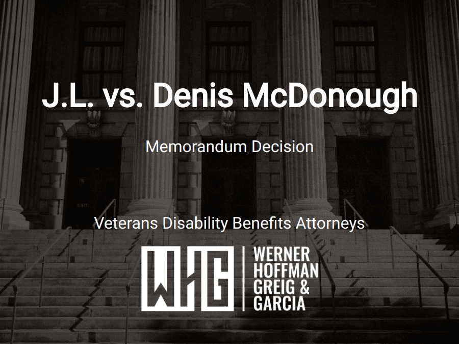 J.L. vs. Denis McDonough