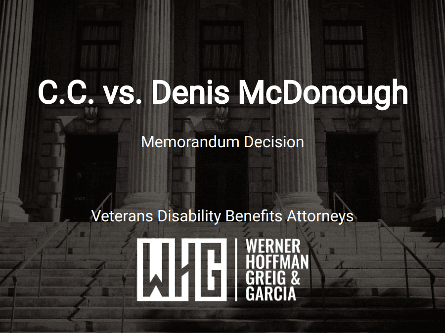 C.C. vs. Denis McDonough