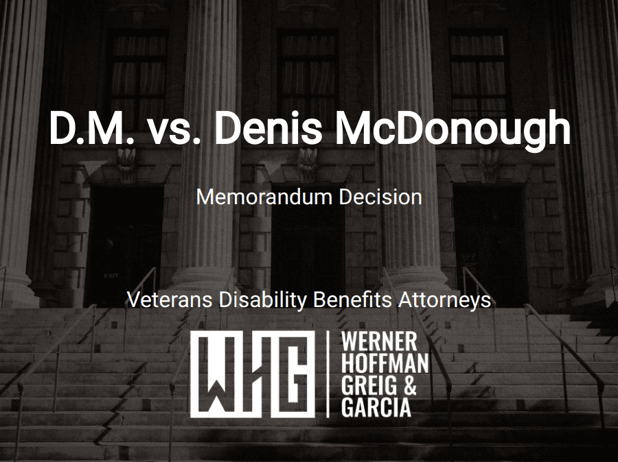 D.M. vs. Denis McDonough