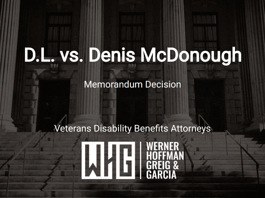 D.L. vs. Denis McDonough