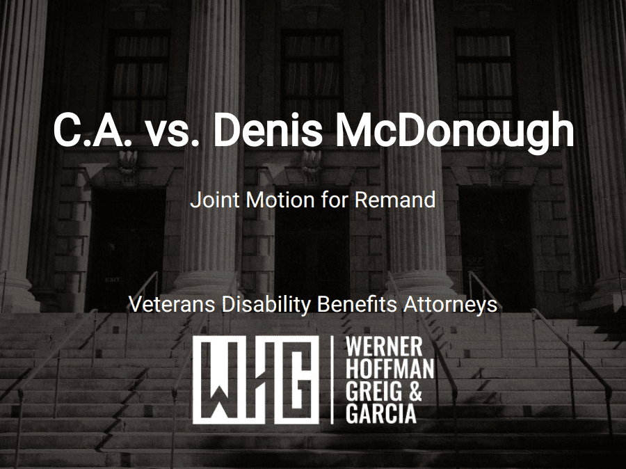 C.A. vs. Denis McDonough