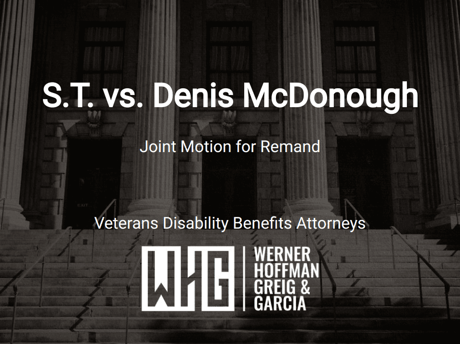 S.T. vs. Denis McDonough