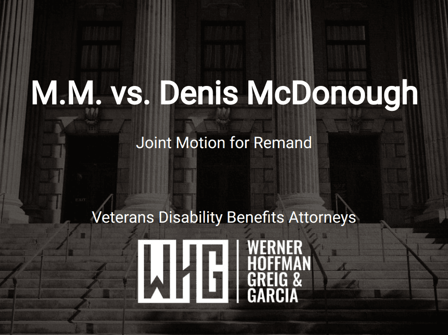 M.M. vs. Denis McDonough