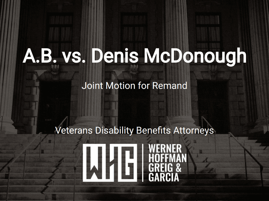 A.B. vs. Denis McDonough