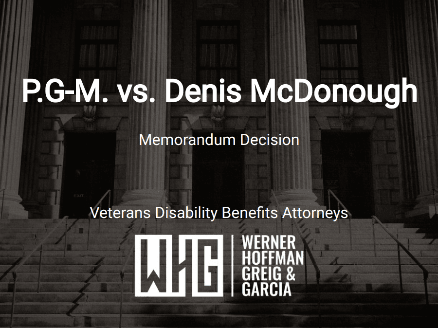 P.G-M. vs. Denis McDonough