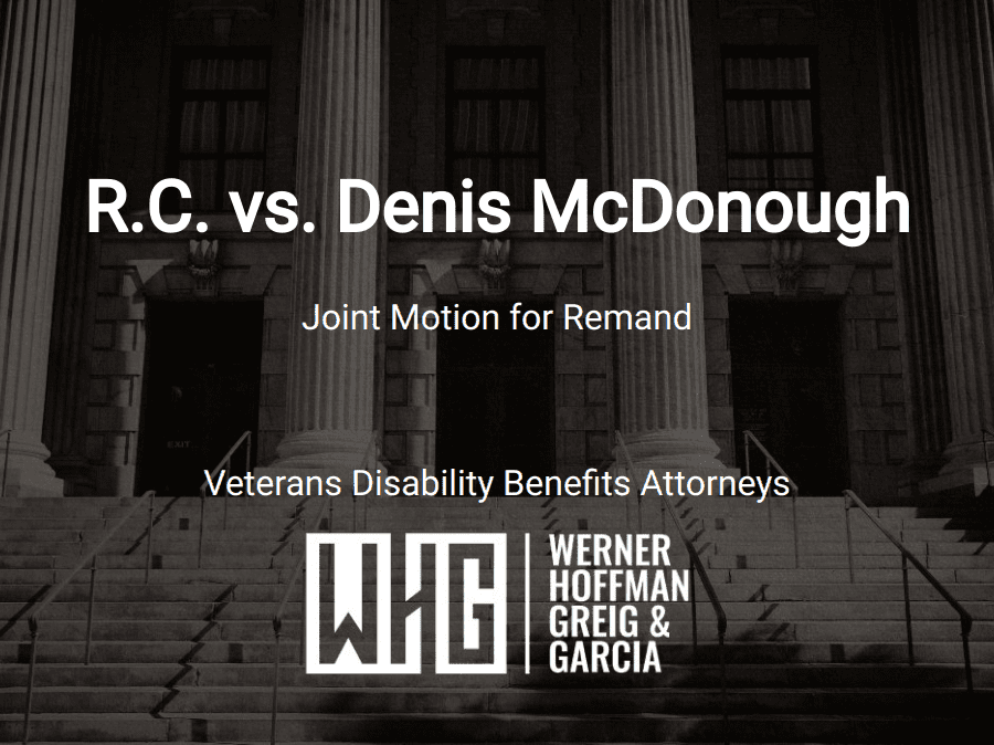 R.C. vs. Denis McDonough