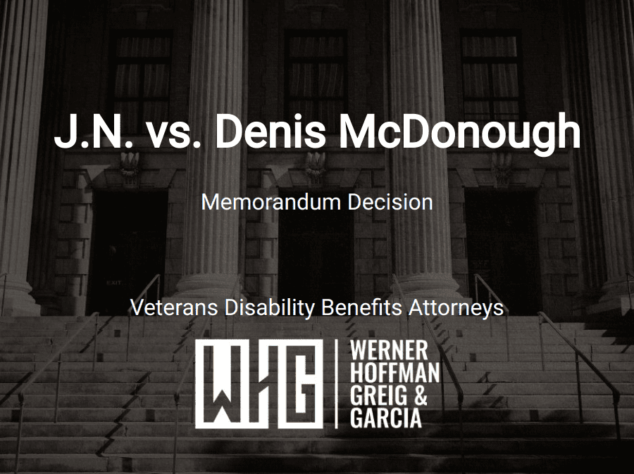 J.N. vs. Denis McDonough