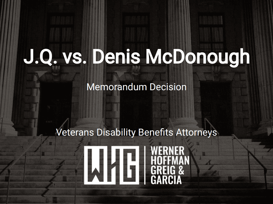 J.Q. vs. Denis McDonough