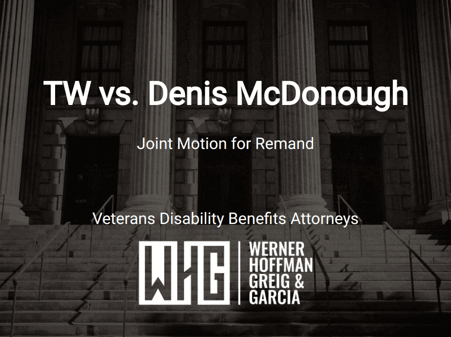 TW vs. Denis McDonough