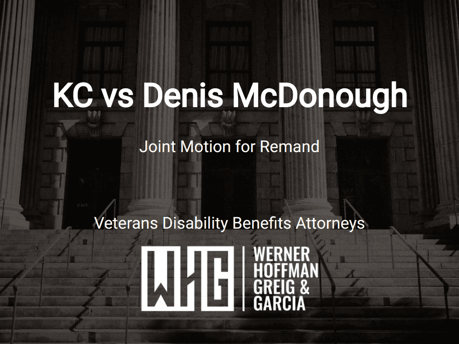 KC vs Denis McDonough