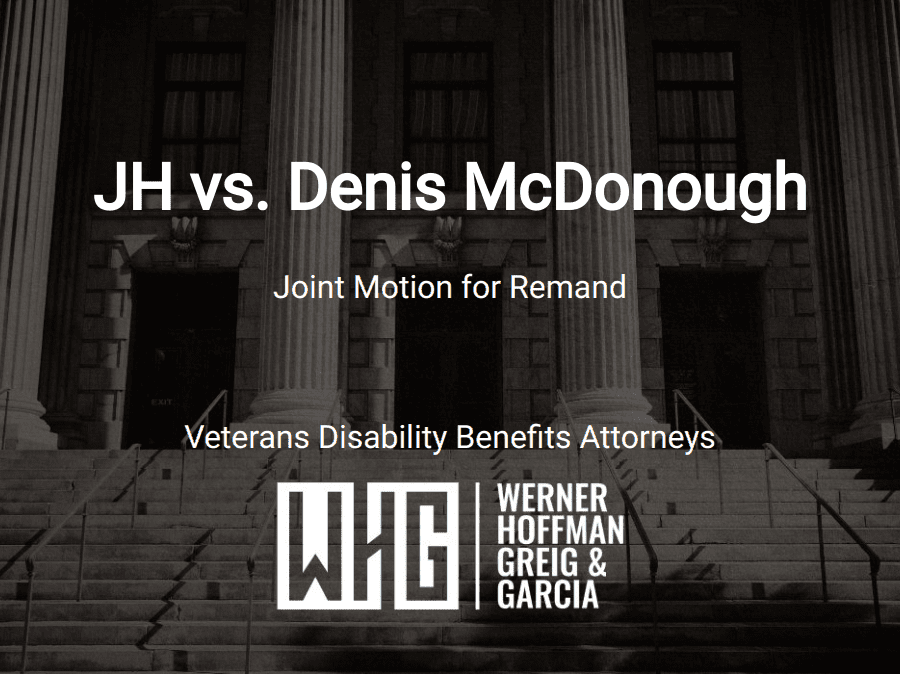 JH vs. Denis McDonough