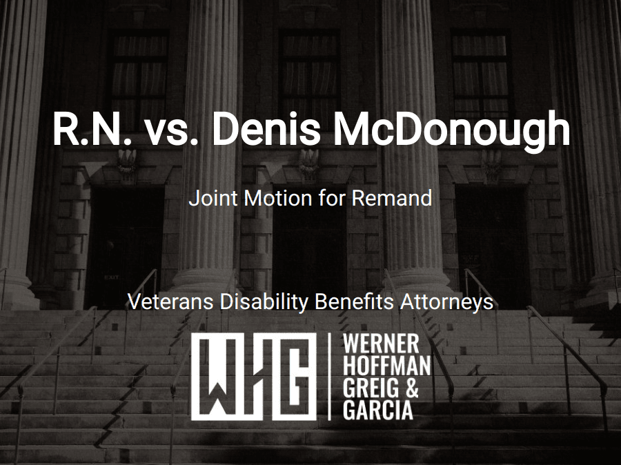 R.N. vs. Denis McDonough