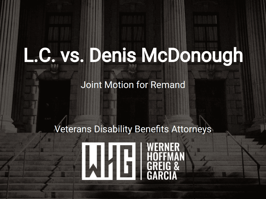 L.C. vs. Denis McDonough