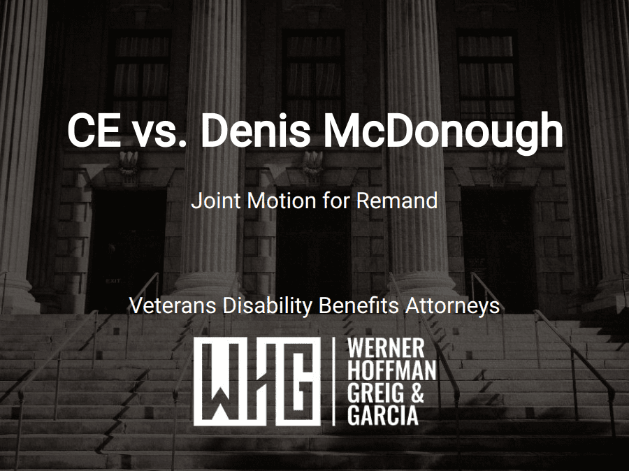 CE vs. Denis McDonough