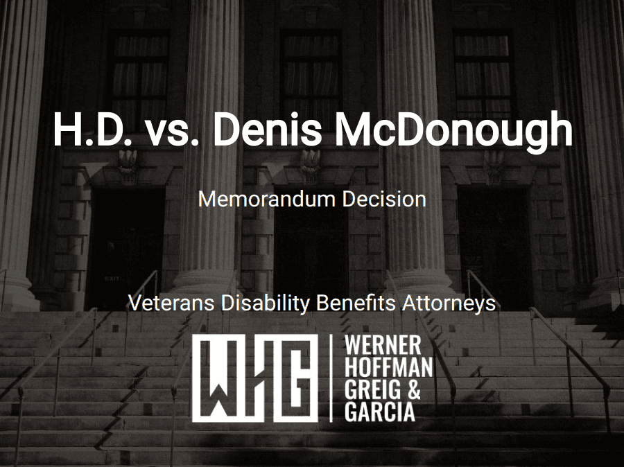 H.D. vs. Denis McDonough