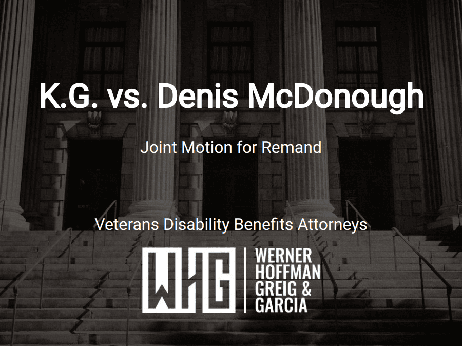 K.G. vs. Denis McDonough