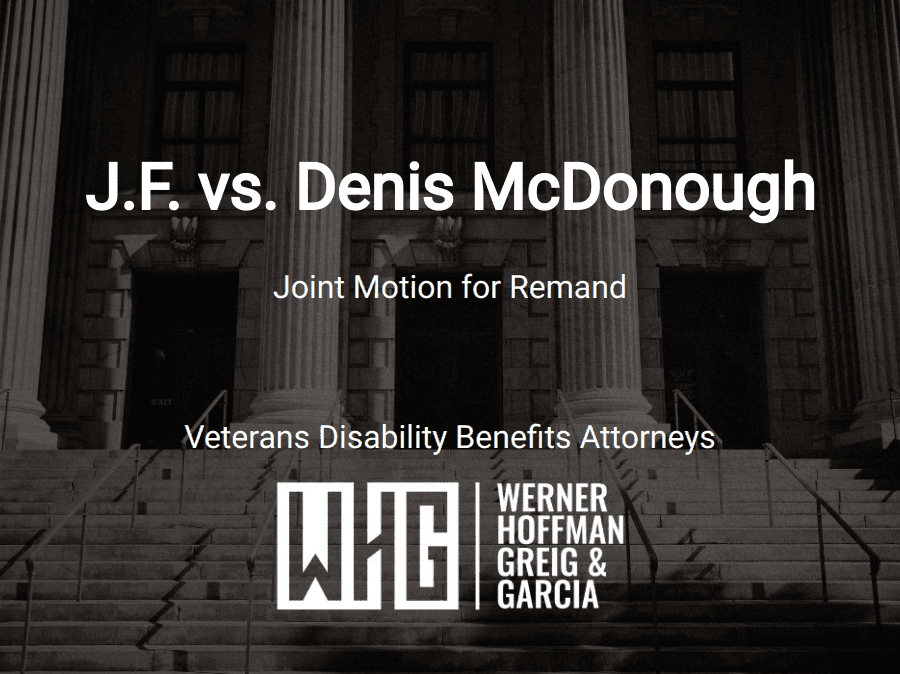 J.F. vs. Denis McDonough