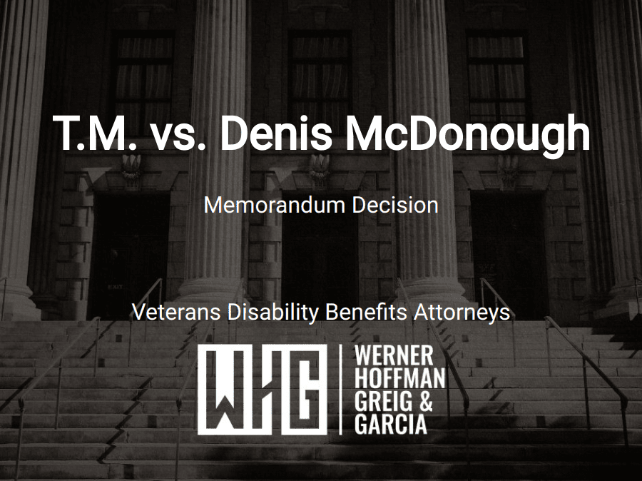 T.M. vs. Denis McDonough