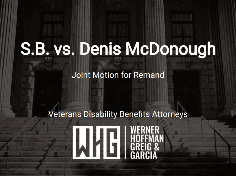 S.B. vs. Denis McDonough