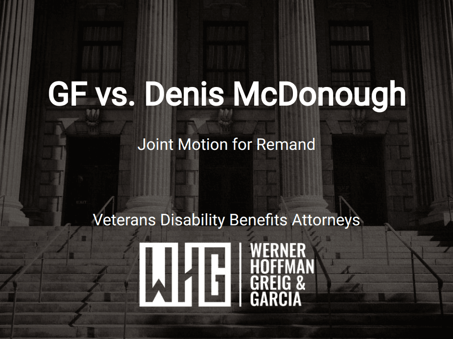 GF vs. Denis McDonough