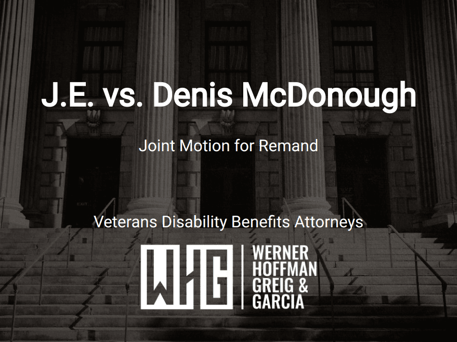 J.E. vs. Denis McDonough