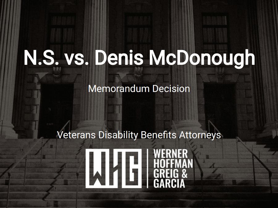 N.S. vs. Denis McDonough