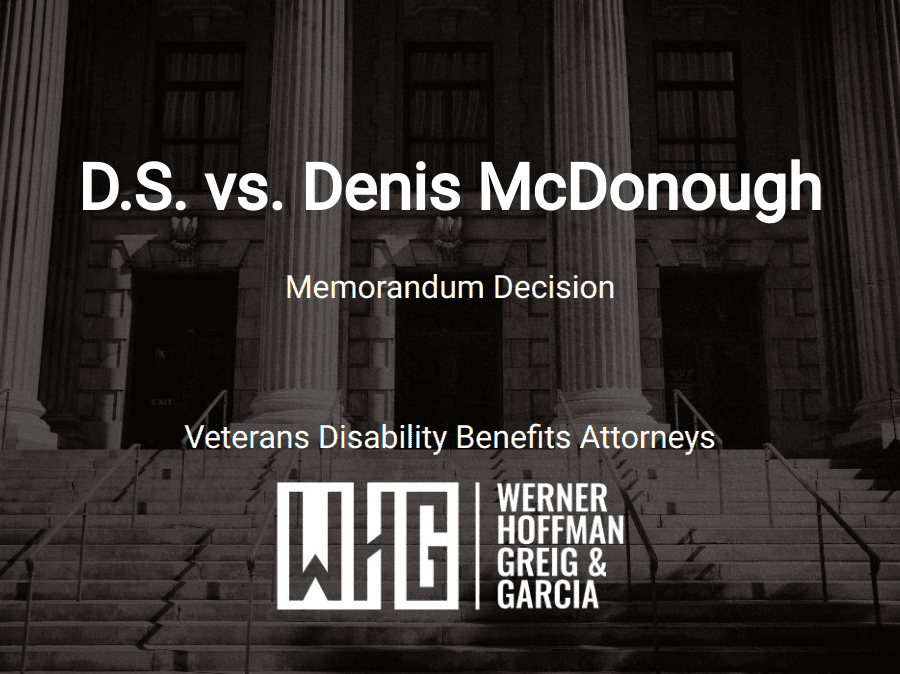 D.S. vs. Denis McDonough