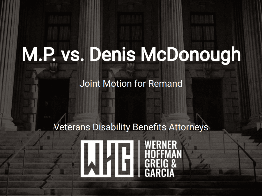 M.P. vs. Denis McDonough