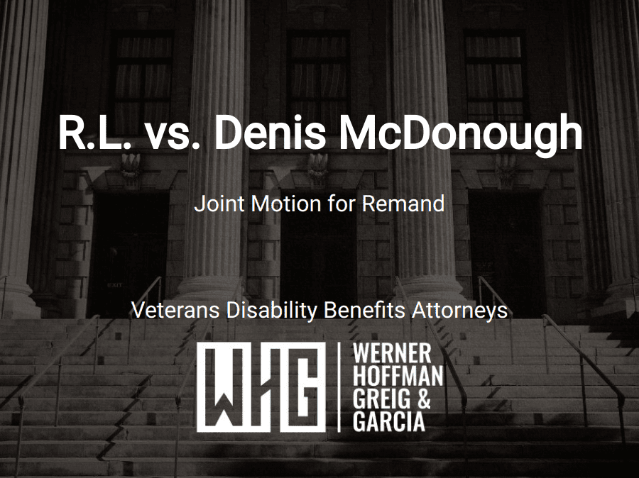 R.L. vs. Denis McDonough