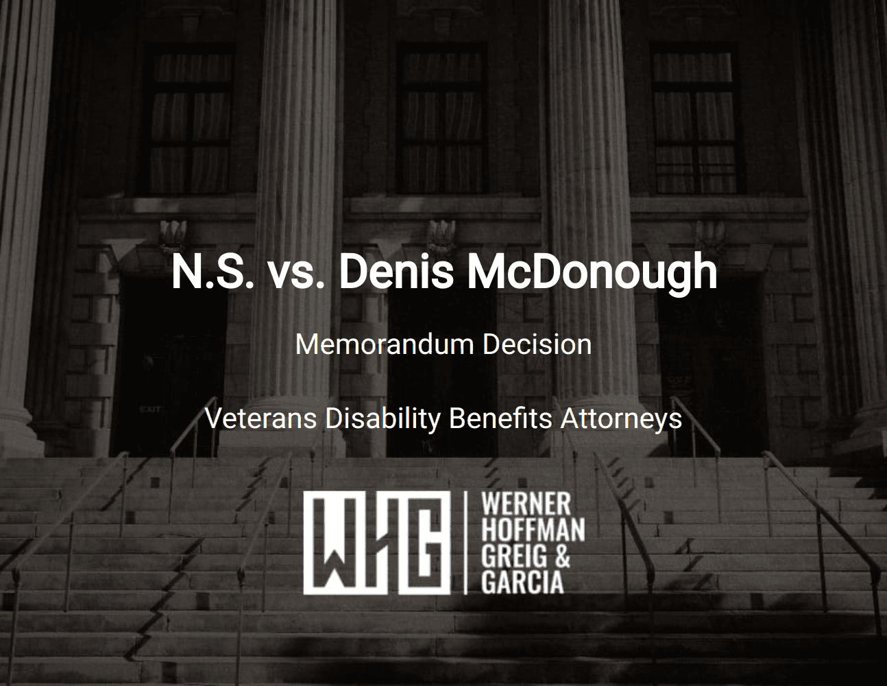 N.S. vs. Denis McDonough