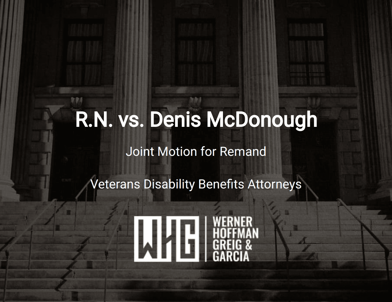 R.N. vs. Denis McDonough