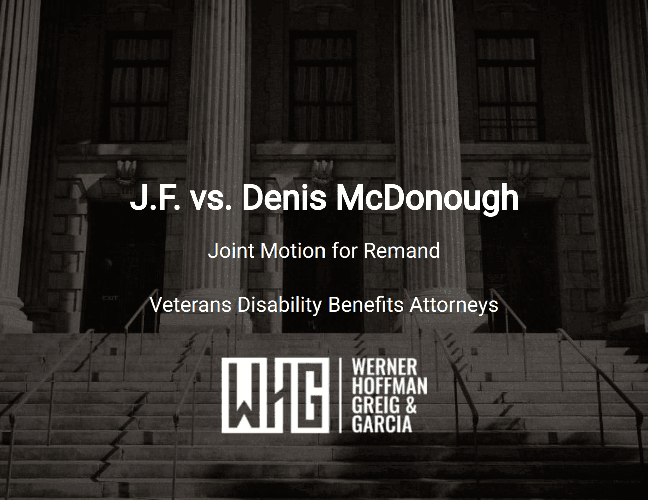 J.F. vs. Denis McDonough