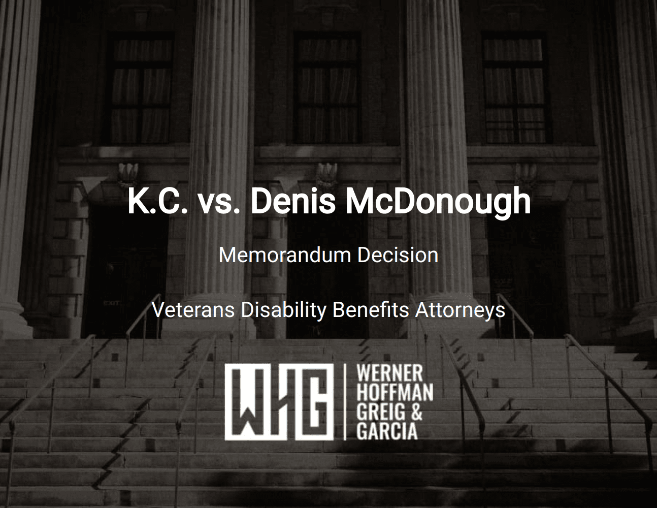 K.C. vs. Denis McDonough