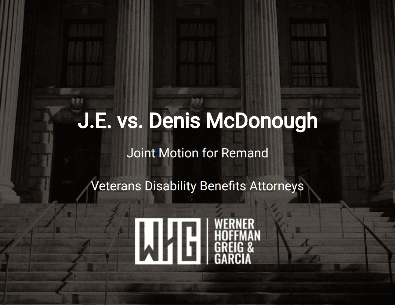 J.E. vs. Denis McDonough