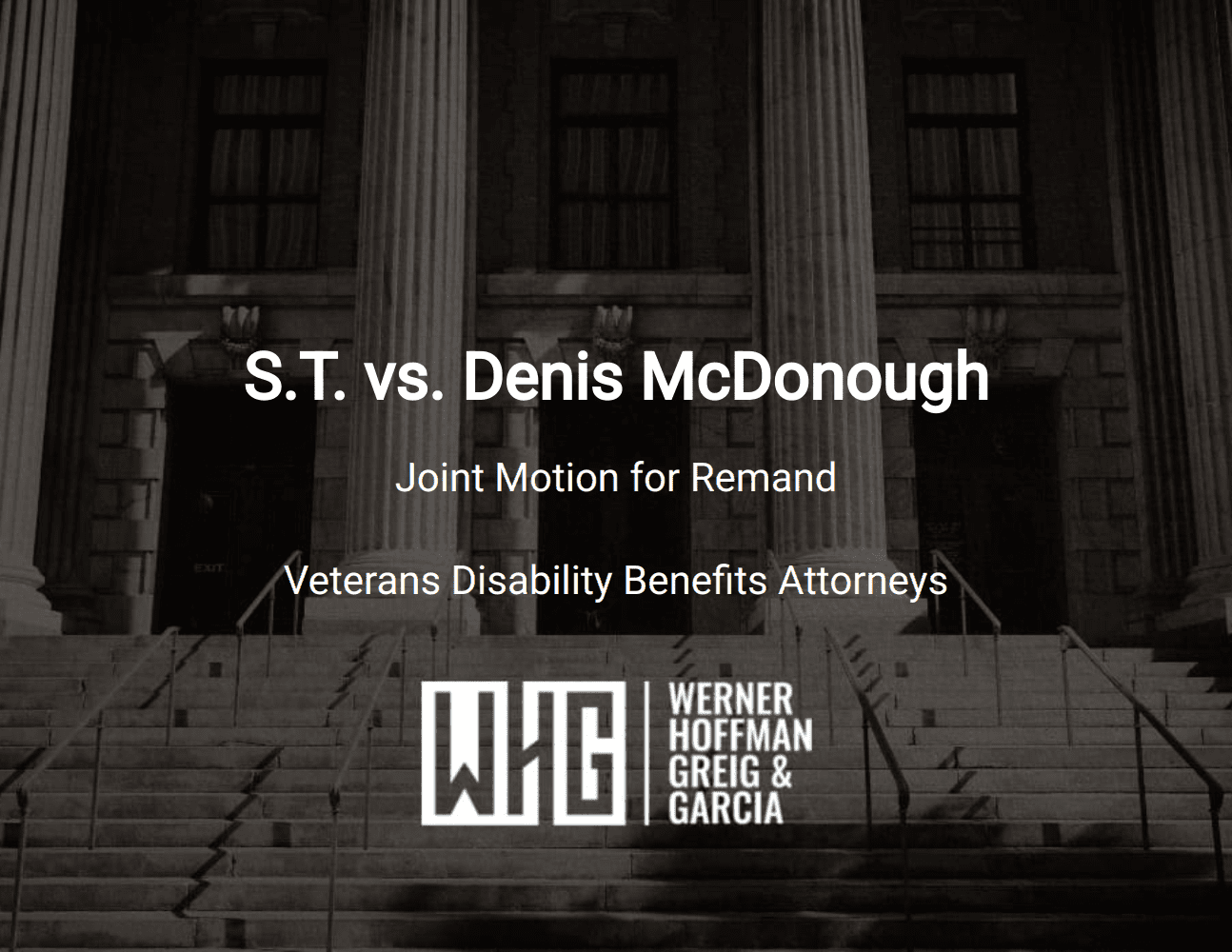S.T. vs. Denis McDonough