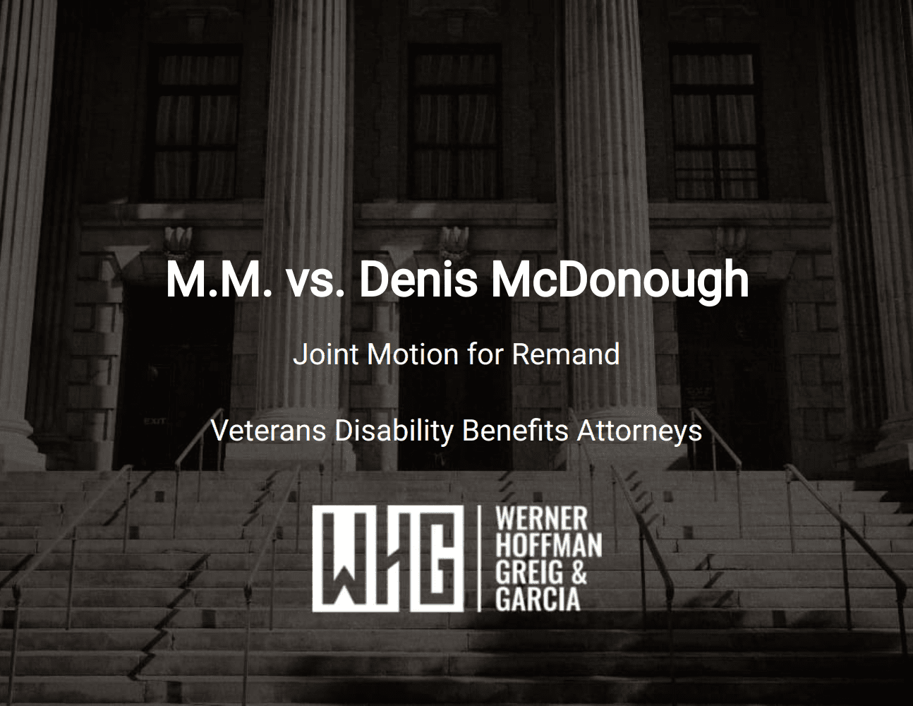M.M. vs. Denis McDonough