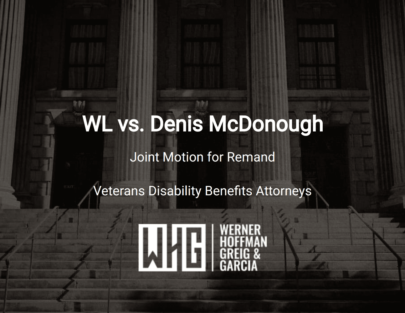 WL vs. Denis McDonough