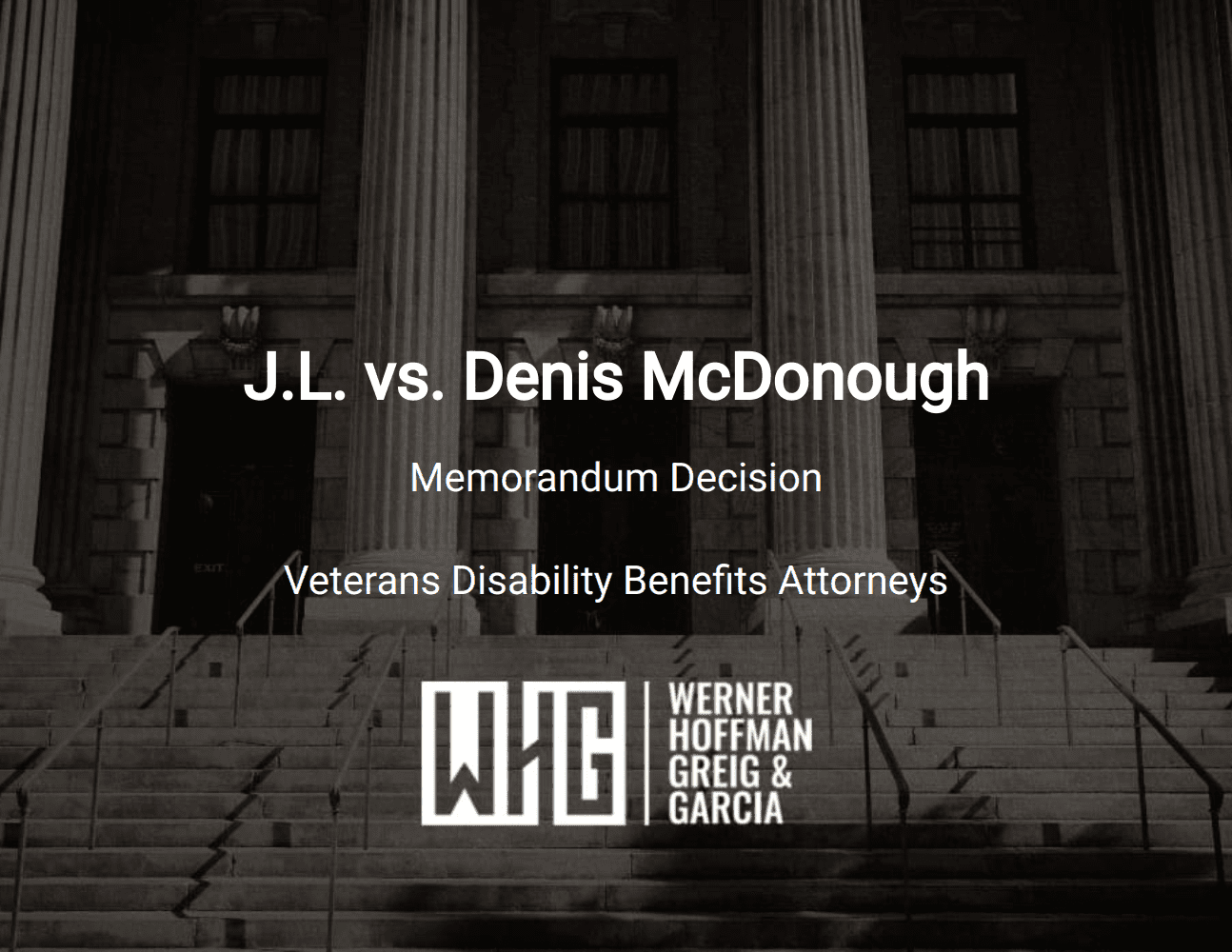 J.L. vs. Denis McDonough