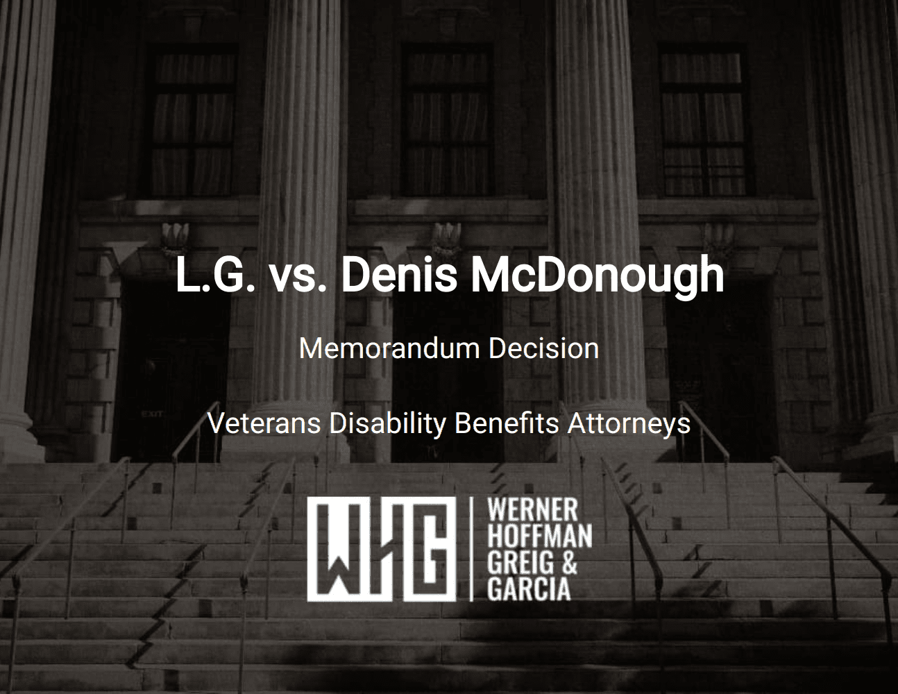 L.G. vs. Denis McDonough