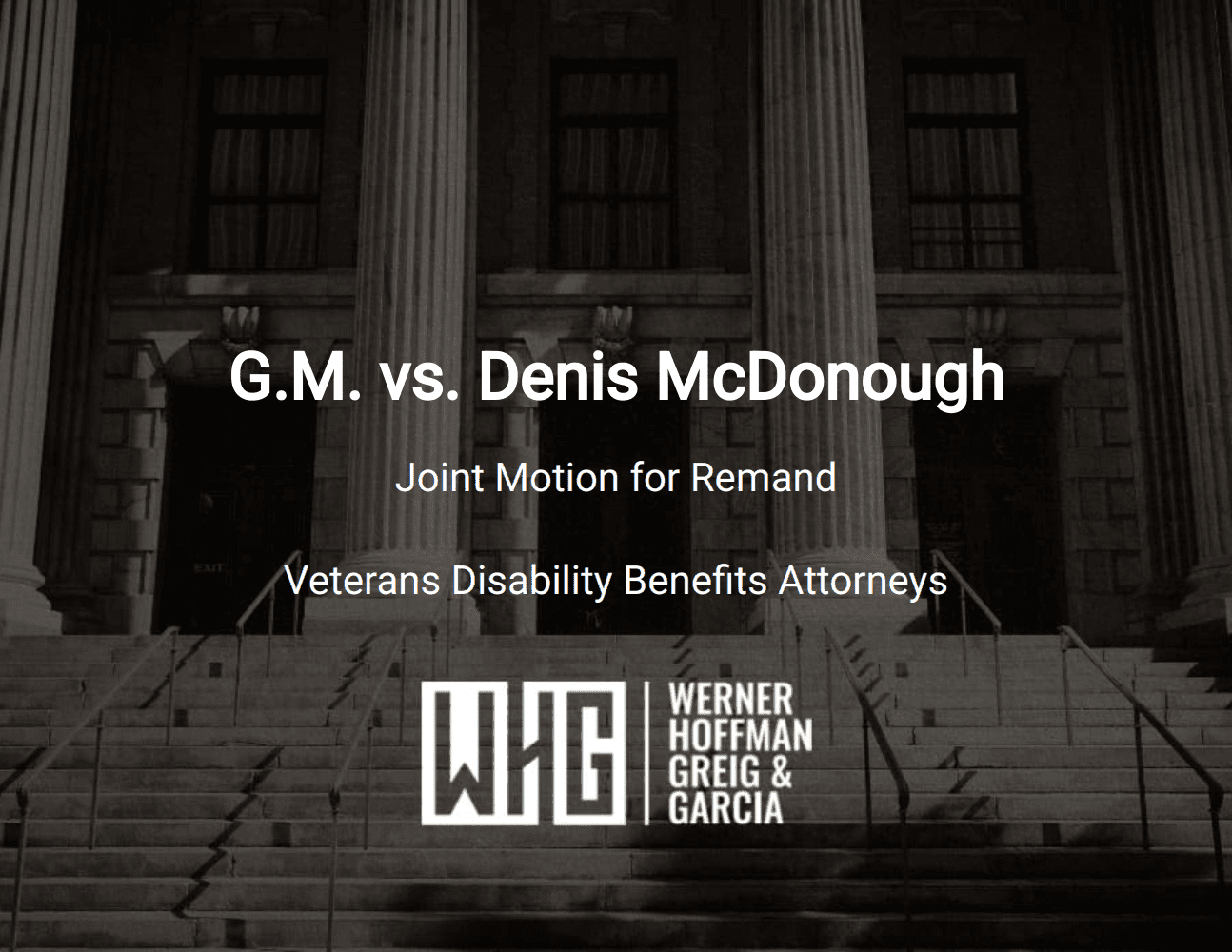 G.M. vs. Denis McDonough