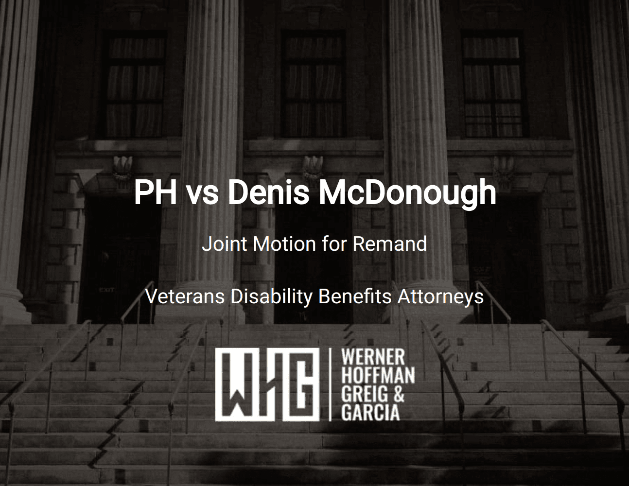 PH vs Denis McDonough