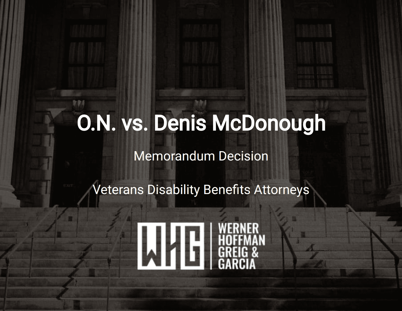 O.N. vs. Denis McDonough