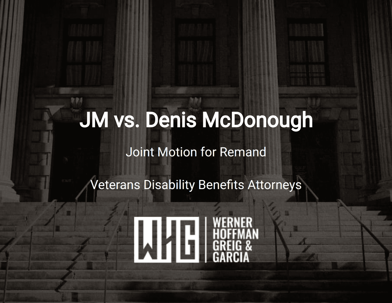 JM vs. Denis McDonough