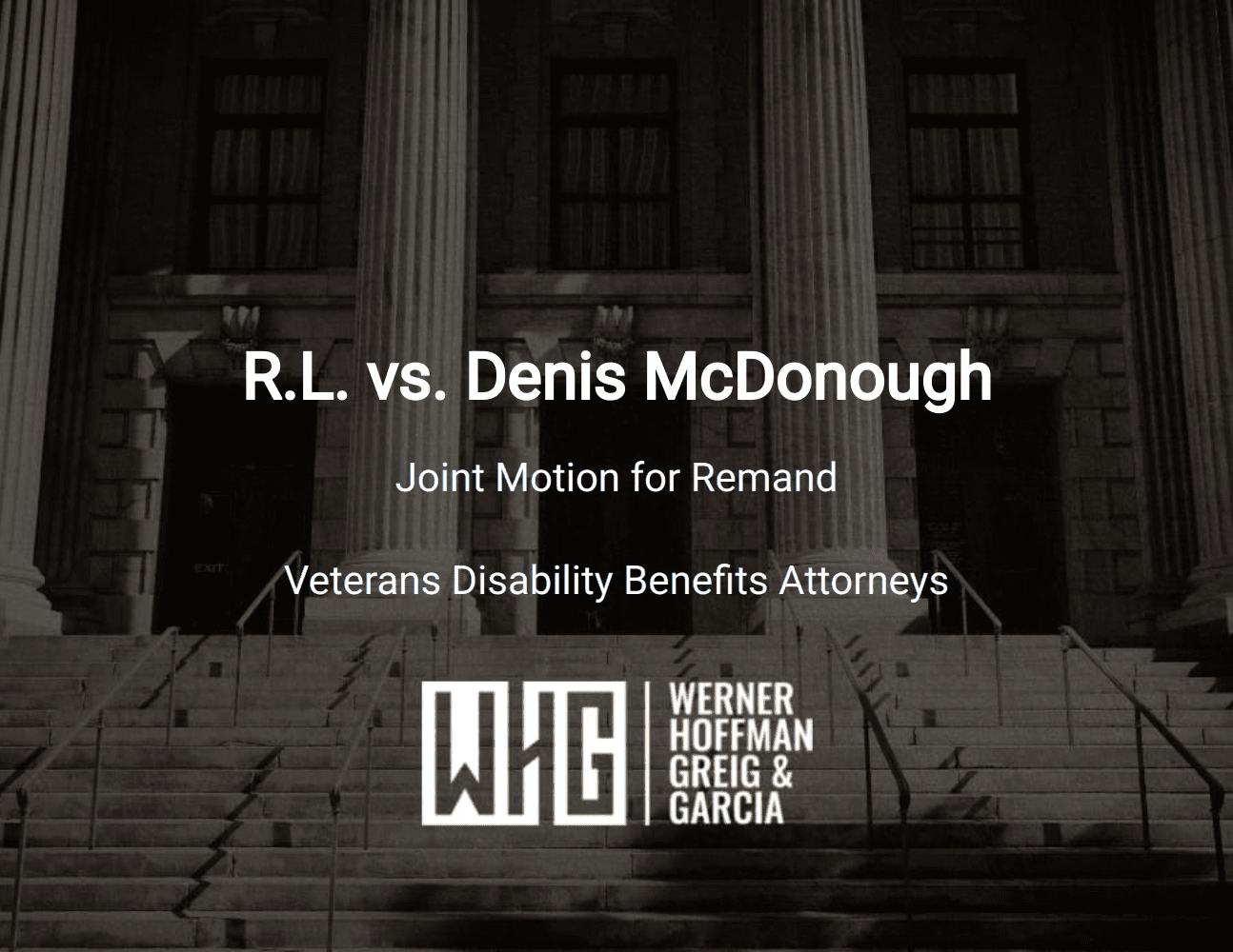 R.L. vs. Denis McDonough