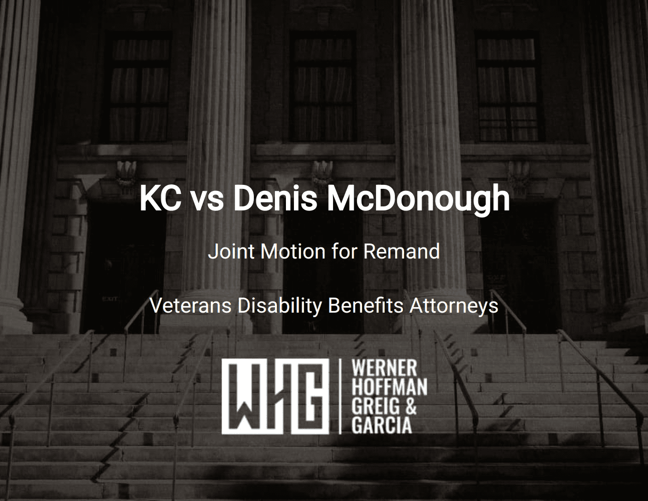 KC vs Denis McDonough