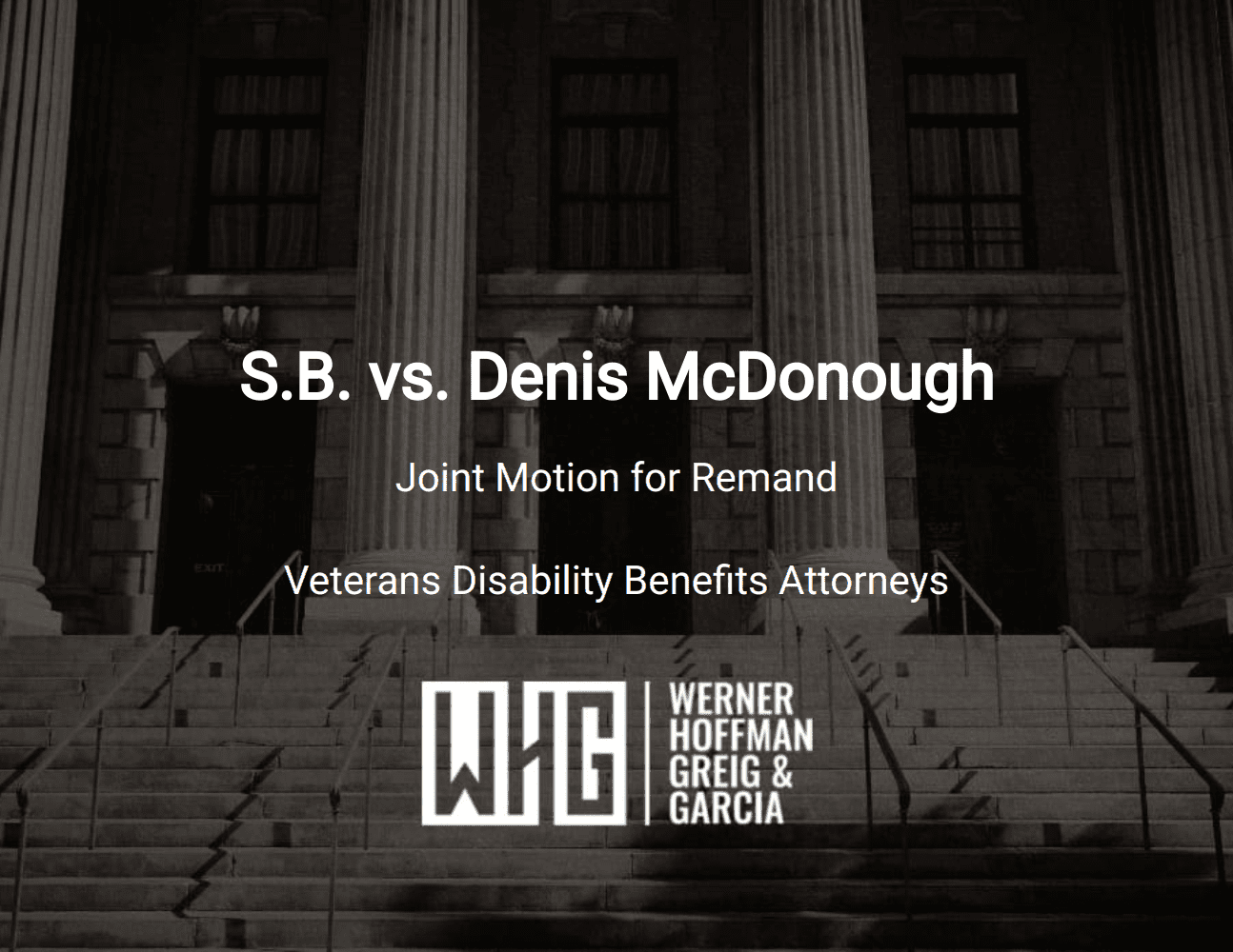 S.B. vs. Denis McDonough