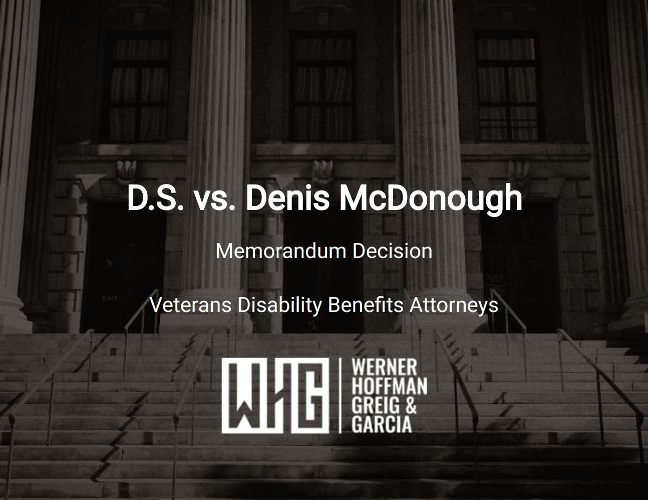 D.S. vs. Denis McDonough