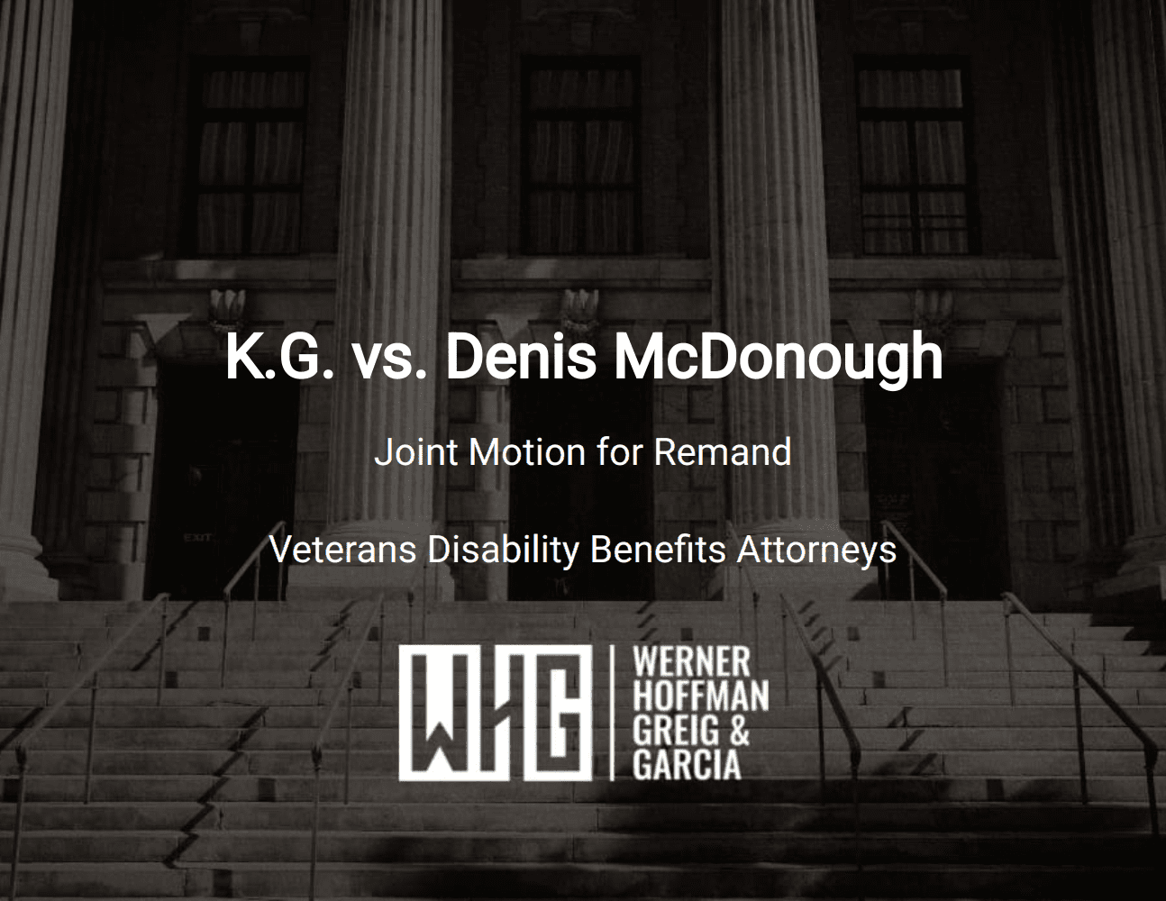 K.G. vs. Denis McDonough