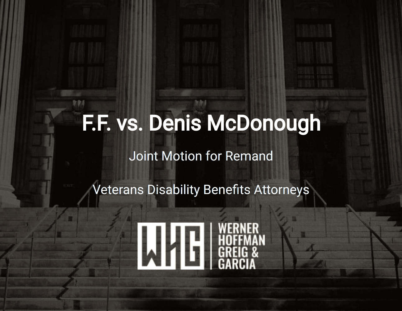 F.F. vs. Denis McDonough